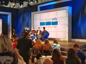 Aufnahmen zum »blauen sofa« beim ZDF Aufnahmen zum »blauen sofa« beim ZDF